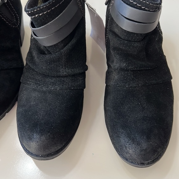 New! Earth Origins Oakland Odel Suede Zipper Ankle Boot black - Picture 10 of 13